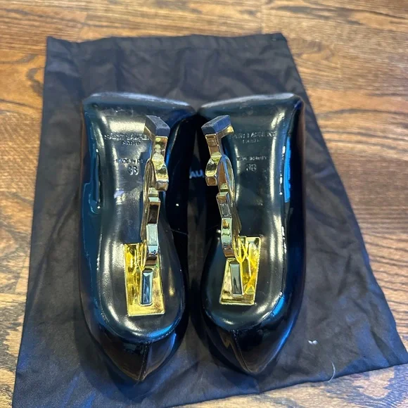 SAINT LAURENT OPYUM PUMPS IN PATENT LEATHER - 38.5 - Picture 10 of 15
